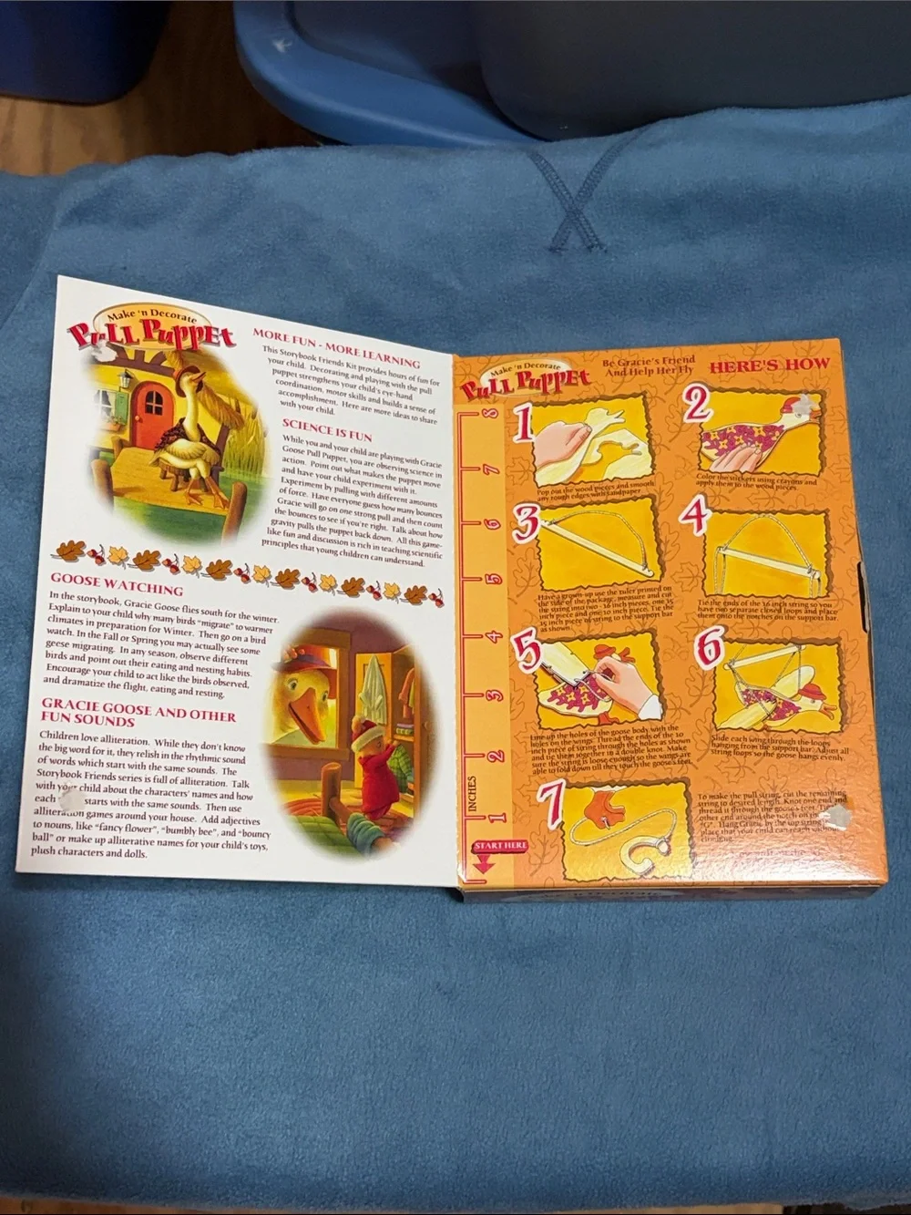 Hallmark- Make 'n Decorate Pull Puppet Kit - Be Gracie’s friend and help her fly